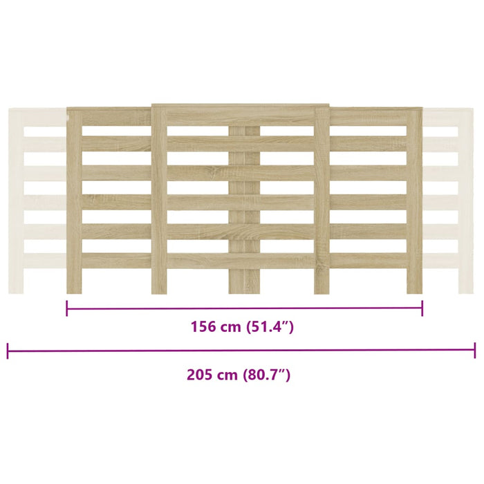 Mască pentru calorifer stejar sonoma 205x21,5x83,5 cm lemn - WALTI WALTI