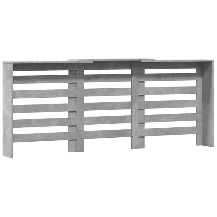 Mască pentru calorifer gri beton 205x21,5x83,5cm lemn prelucrat - WALTI WALTI