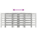 Mască pentru calorifer gri beton 205x21,5x83,5cm lemn prelucrat - WALTI WALTI