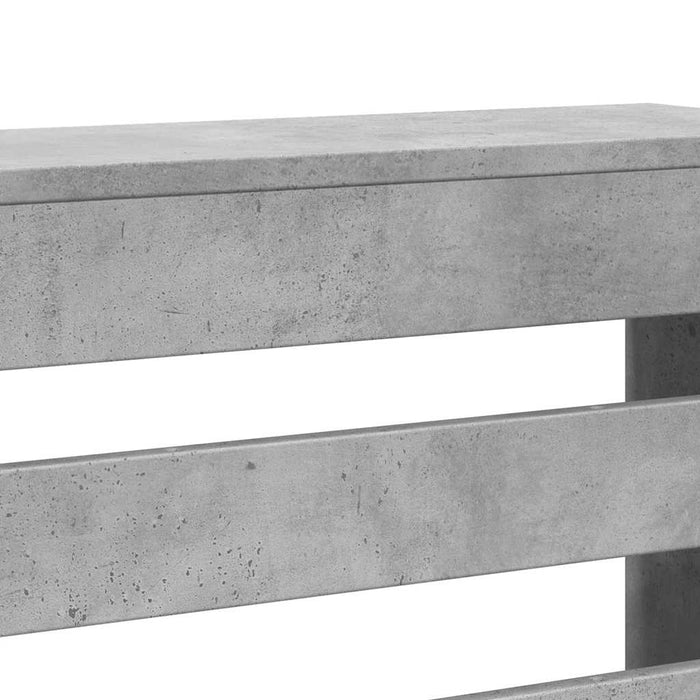 Mască pentru calorifer gri beton 205x21,5x83,5cm lemn prelucrat - WALTI WALTI
