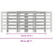 Mască pentru calorifer gri beton 205x21,5x83,5cm lemn prelucrat - WALTI WALTI