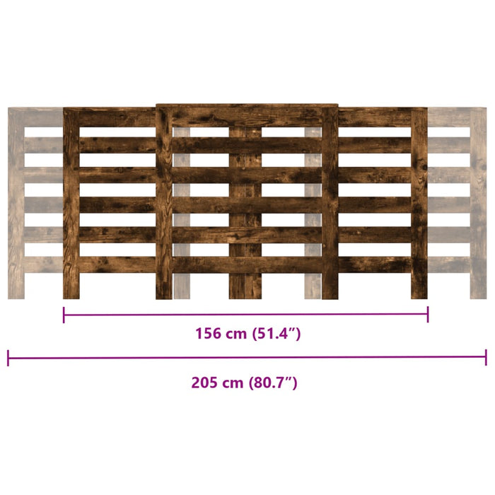 Mască pentru calorifer stejar fumuriu 205x21,5x83,5 cm lemn - WALTI WALTI