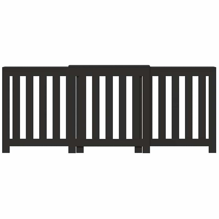 Mască pentru calorifer, negru, 205x21,5x83,5 cm, lemn prelucrat - WALTI WALTI