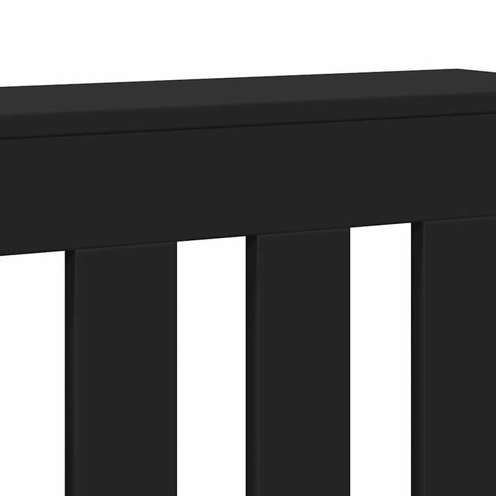 Mască pentru calorifer, negru, 205x21,5x83,5 cm, lemn prelucrat - WALTI WALTI