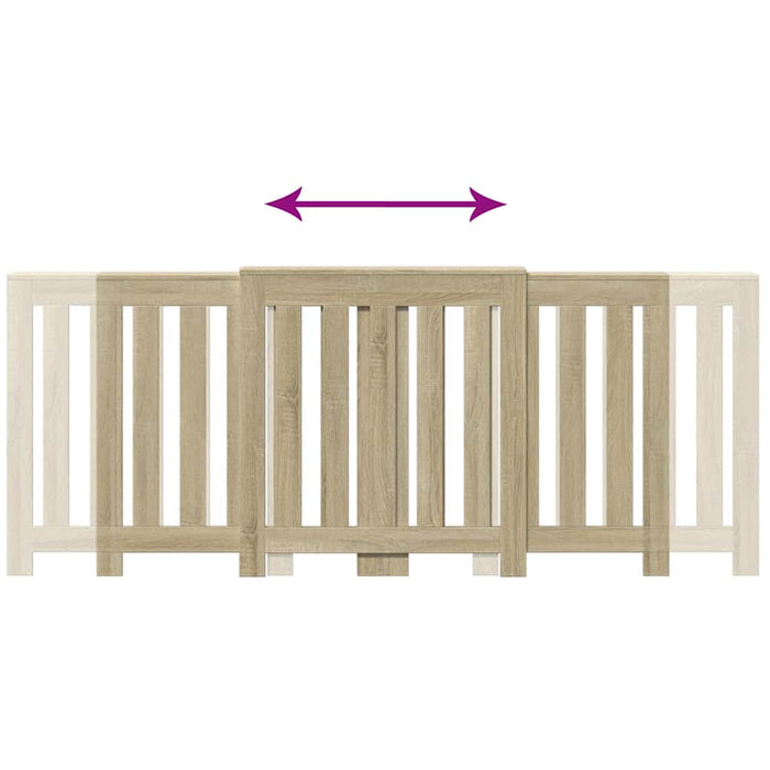 Mască pentru calorifer stejar sonoma 205x21,5x83,5 cm lemn - WALTI WALTI