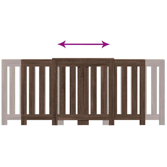 Mască pentru calorifer stejar maro 205x21,5x83,5 cm lemn - WALTI WALTI