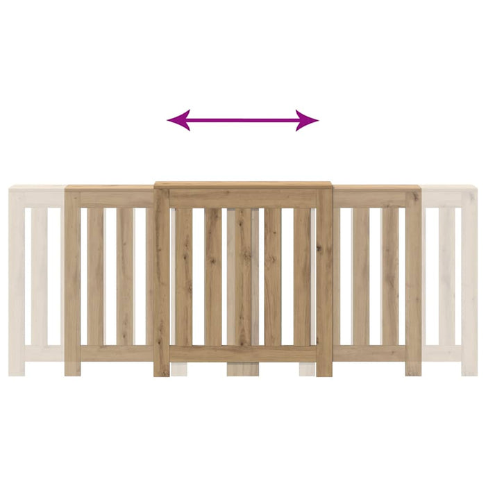Mască pentru calorifer stejar artizanal 205x21,5x83,5 cm lemn - WALTI WALTI