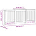 Mască pentru calorifer stejar artizanal 205x21,5x83,5 cm lemn - WALTI WALTI