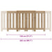Mască pentru calorifer stejar artizanal 205x21,5x83,5 cm lemn - WALTI WALTI