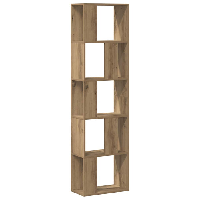 Bibliotecă 5 niveluri stejar artizanal 45x23,5x162,5 cm lemn - WALTI WALTI