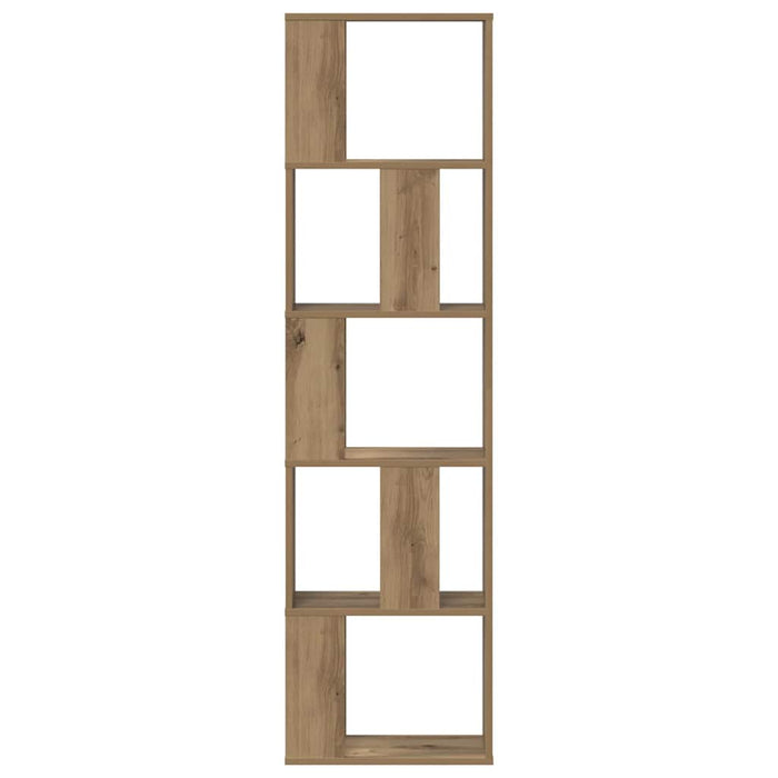 Bibliotecă 5 niveluri stejar artizanal 45x23,5x162,5 cm lemn - WALTI WALTI