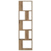 Bibliotecă 5 niveluri stejar artizanal 45x23,5x162,5 cm lemn - WALTI WALTI