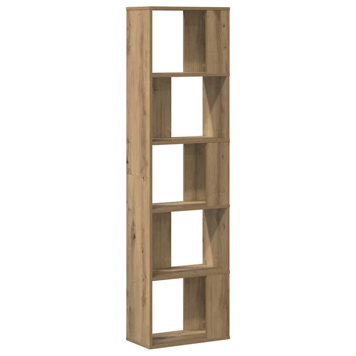 Bibliotecă 5 niveluri stejar artizanal 45x23,5x162,5 cm lemn - WALTI WALTI