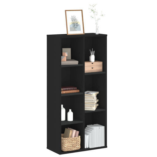 Bibliotecă, negru, 50x25x105 cm, lemn prelucrat - WALTI WALTI