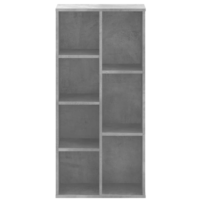 Bibliotecă, gri beton, 50x25x105 cm, lemn compozit - WALTI WALTI