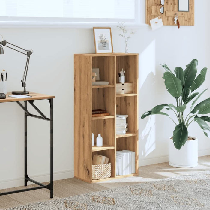 Bibliotecă, stejar artizanal, 50x25x105 cm, lemn prelucrat - WALTI WALTI