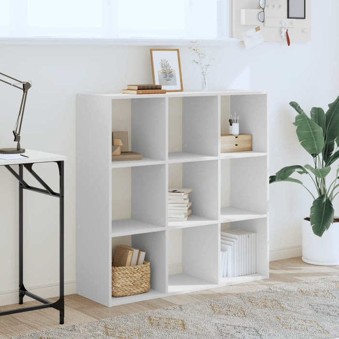 Bibliotecă, alb, 102x32x102 cm, lemn prelucrat - WALTI WALTI