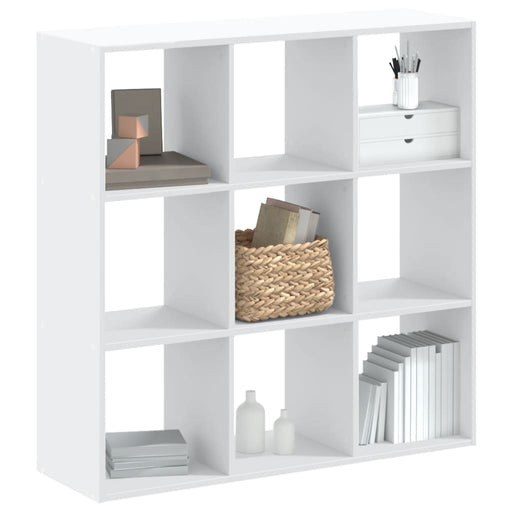 Bibliotecă, alb, 102x32x102 cm, lemn prelucrat - WALTI WALTI