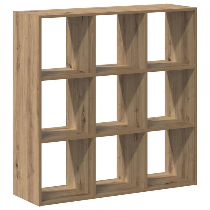 Bibliotecă, stejar artizanal, 102x32x102 cm, lemn prelucrat - WALTI WALTI