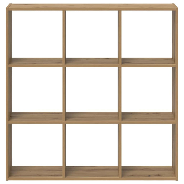 Bibliotecă, stejar artizanal, 102x32x102 cm, lemn prelucrat - WALTI WALTI