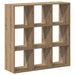 Bibliotecă, stejar artizanal, 102x32x102 cm, lemn prelucrat - WALTI WALTI