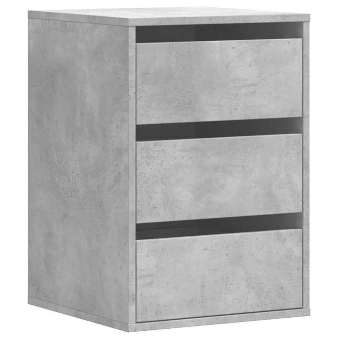 Dulap colț cu sertare gri beton 40x41x58 cm lemn prelucrat - WALTI WALTI