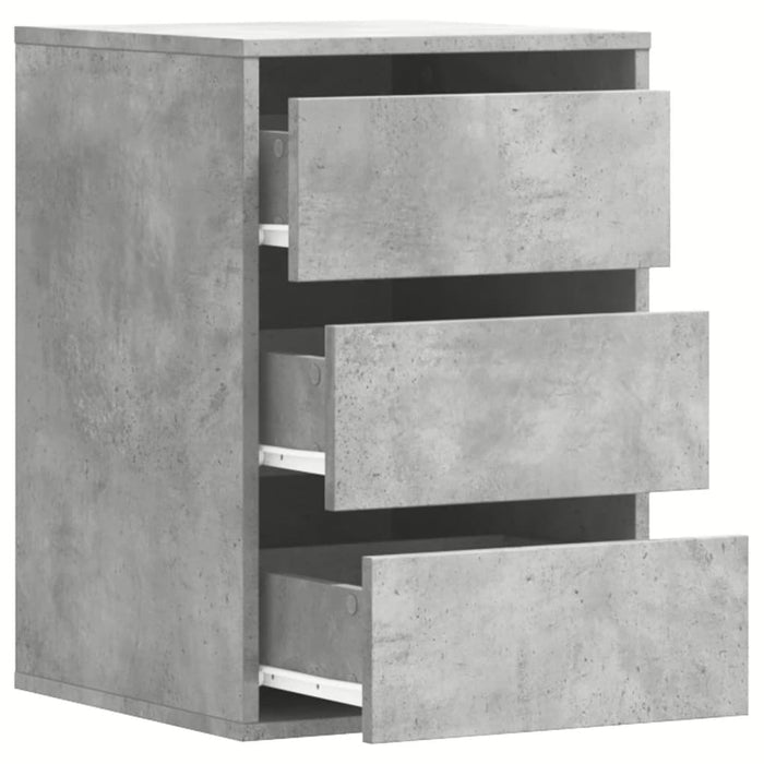 Dulap colț cu sertare gri beton 40x41x58 cm lemn prelucrat - WALTI WALTI