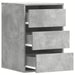 Dulap colț cu sertare gri beton 40x41x58 cm lemn prelucrat - WALTI WALTI