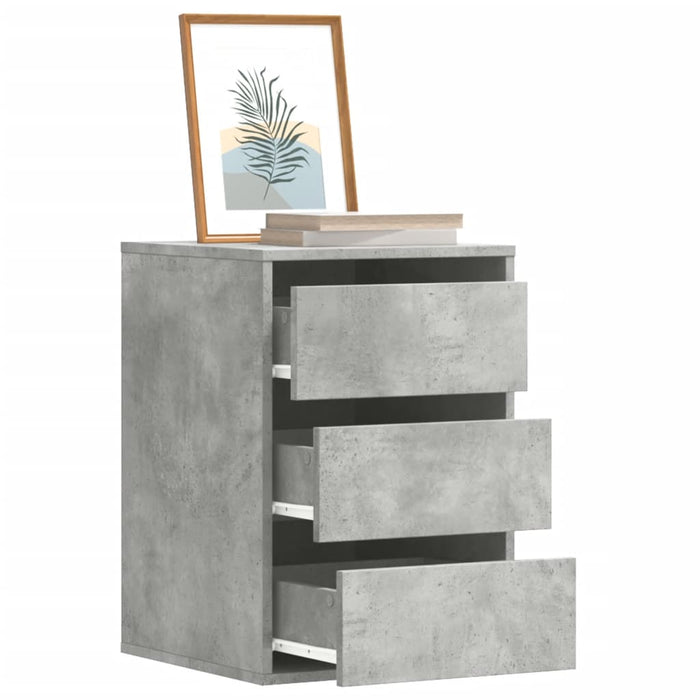 Dulap colț cu sertare gri beton 40x41x58 cm lemn prelucrat - WALTI WALTI