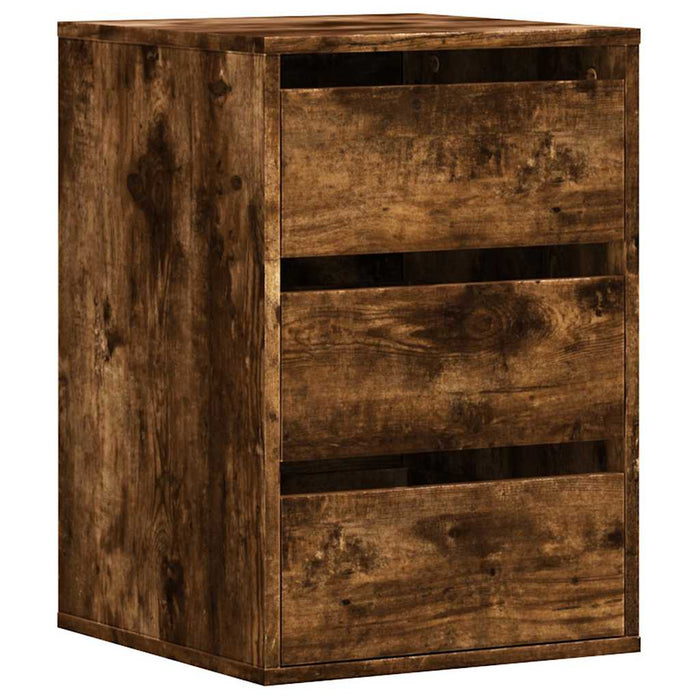 Dulap colț cu sertare stejar fumuriu 40x41x58 cm lemn prelucrat - WALTI WALTI
