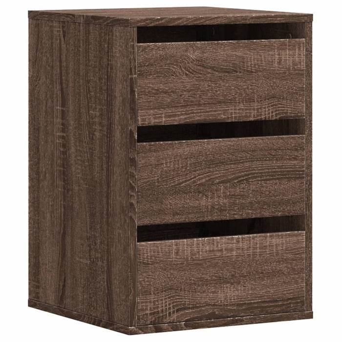 Dulap colț cu sertare stejar maro 40x41x58 cm lemn prelucrat - WALTI WALTI