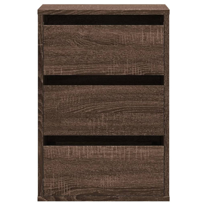 Dulap colț cu sertare stejar maro 40x41x58 cm lemn prelucrat - WALTI WALTI