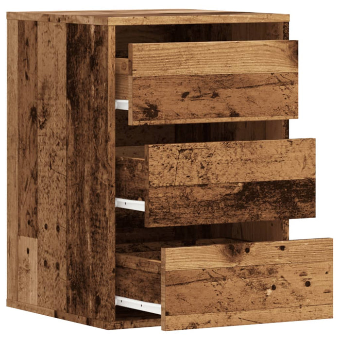 Dulap colț cu sertare lemn vechi 40x41x58 cm lemn prelucrat - WALTI WALTI