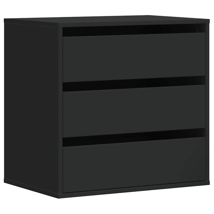 Dulap colț cu sertare negru 60x41x58 cm lemn prelucrat - WALTI WALTI