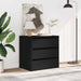 Dulap colț cu sertare negru 60x41x58 cm lemn prelucrat - WALTI WALTI