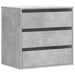 Dulap colț cu sertare gri beton 60x41x58 cm lemn prelucrat - WALTI WALTI