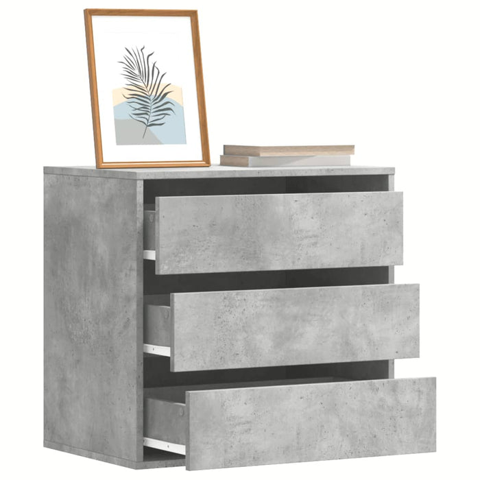 Dulap colț cu sertare gri beton 60x41x58 cm lemn prelucrat - WALTI WALTI
