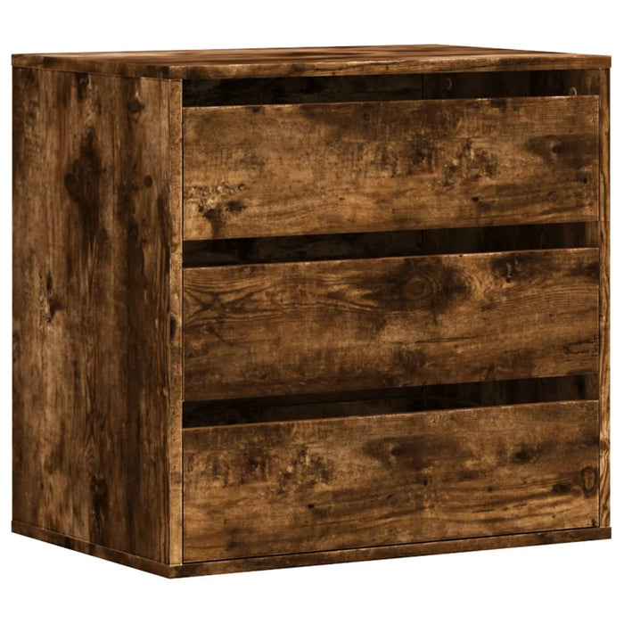 Dulap colț cu sertare stejar fumuriu 60x41x58 cm lemn prelucrat - WALTI WALTI