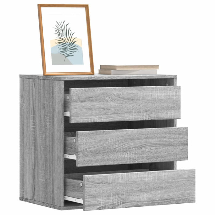 Dulap colț cu sertare sonoma gri 60x41x58 cm lemn prelucrat - WALTI WALTI