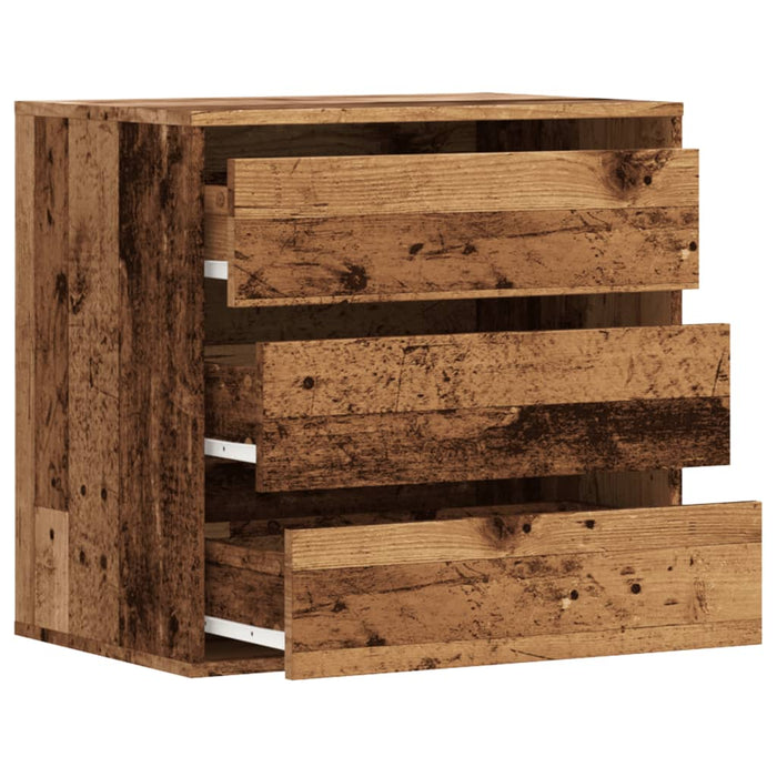 Dulap colț cu sertare lemn vechi 60x41x58 cm lemn prelucrat - WALTI WALTI