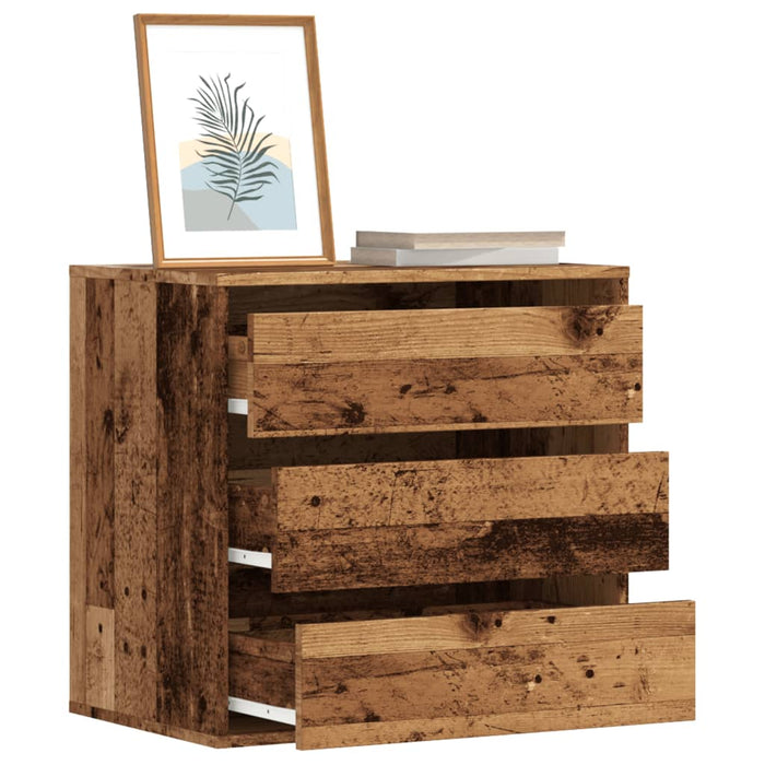 Dulap colț cu sertare lemn vechi 60x41x58 cm lemn prelucrat - WALTI WALTI