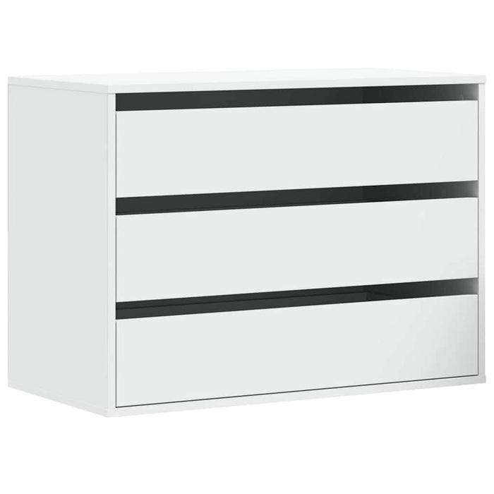 Dulap colț cu sertare alb 80x41x58 cm lemn prelucrat - WALTI WALTI