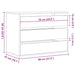 Dulap colț cu sertare alb 80x41x58 cm lemn prelucrat - WALTI WALTI