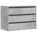 Dulap colț cu sertare gri beton 80x41x58 cm lemn prelucrat - WALTI WALTI