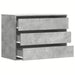Dulap colț cu sertare gri beton 80x41x58 cm lemn prelucrat - WALTI WALTI