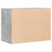 Dulap colț cu sertare gri beton 80x41x58 cm lemn prelucrat - WALTI WALTI