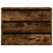 Dulap colț cu sertare stejar fumuriu 80x41x58 cm lemn prelucrat - WALTI WALTI
