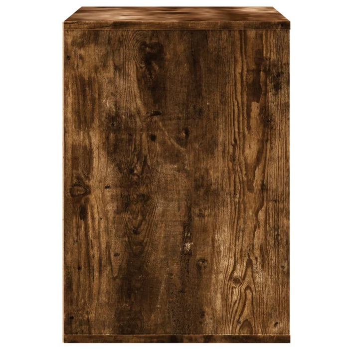 Dulap colț cu sertare stejar fumuriu 80x41x58 cm lemn prelucrat - WALTI WALTI