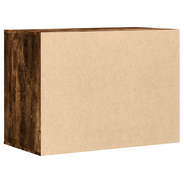 Dulap colț cu sertare stejar fumuriu 80x41x58 cm lemn prelucrat - WALTI WALTI