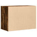 Dulap colț cu sertare stejar fumuriu 80x41x58 cm lemn prelucrat - WALTI WALTI